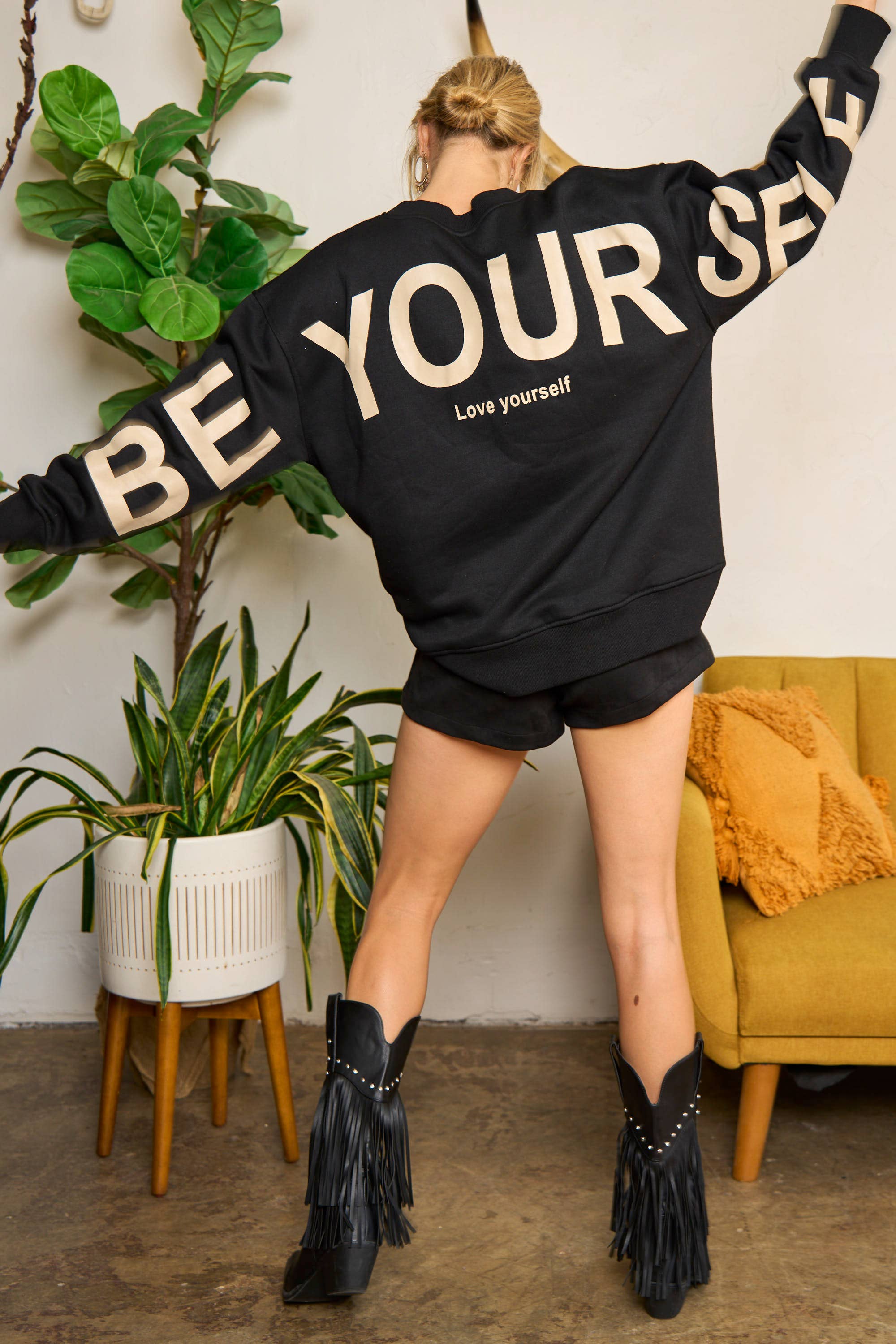 Love Yourself Sweatshirt - Dash Boutique